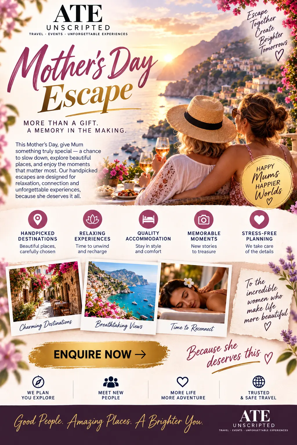 Mother's Day Escape — ATE Unscripted flyer