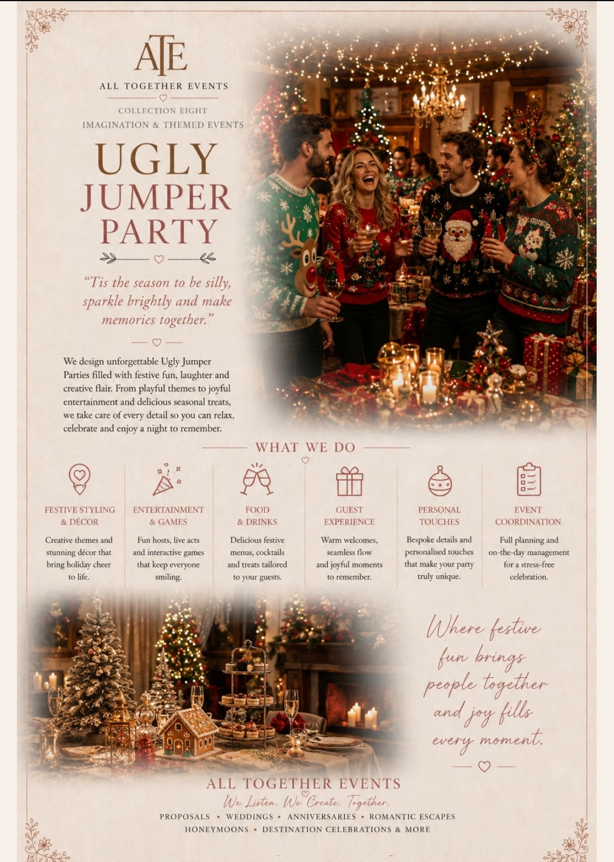 Ugly Jumper Party — All Together Events flyer