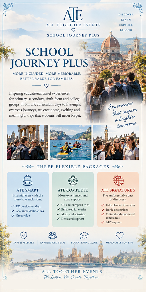 ATE School Journey Plus — school trips overview
