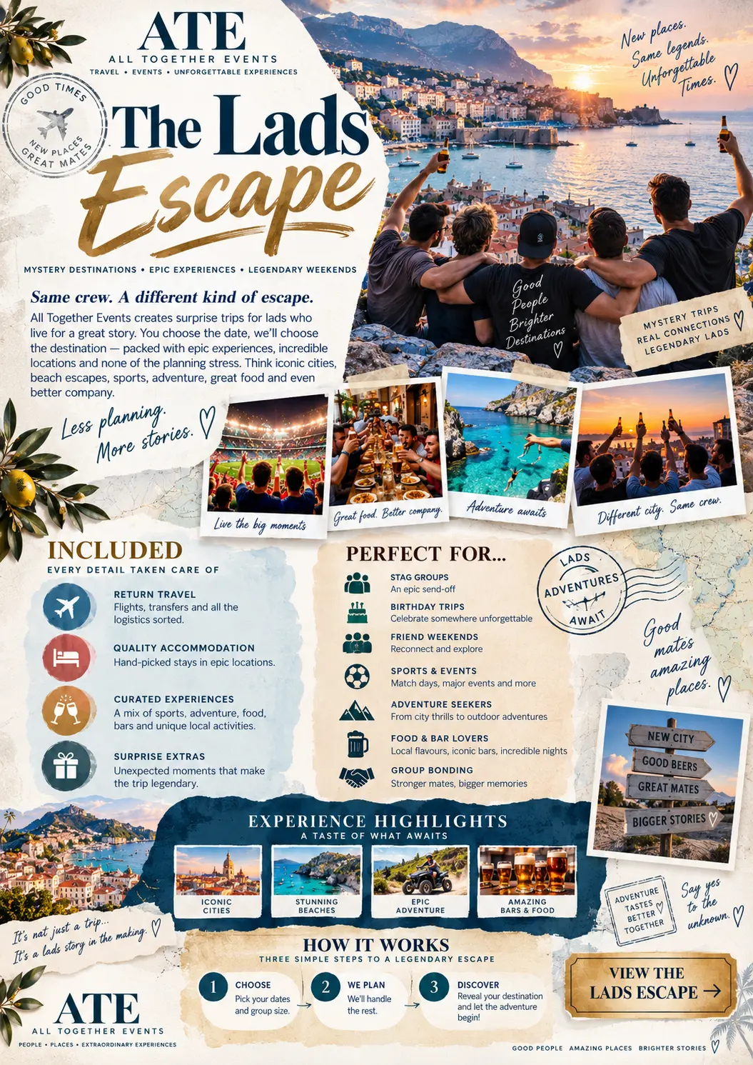 The Lads' Escape — ATE Unscripted flyer
