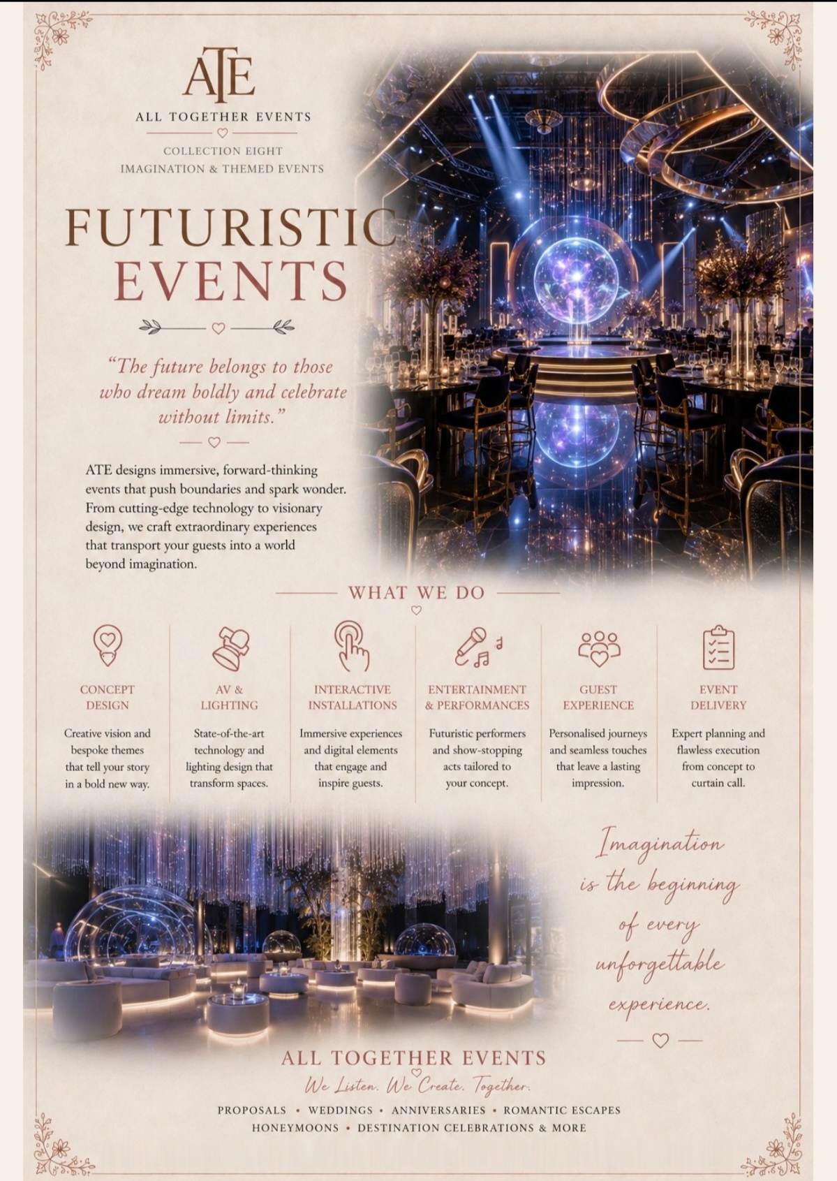 Futuristic Events — All Together Events flyer