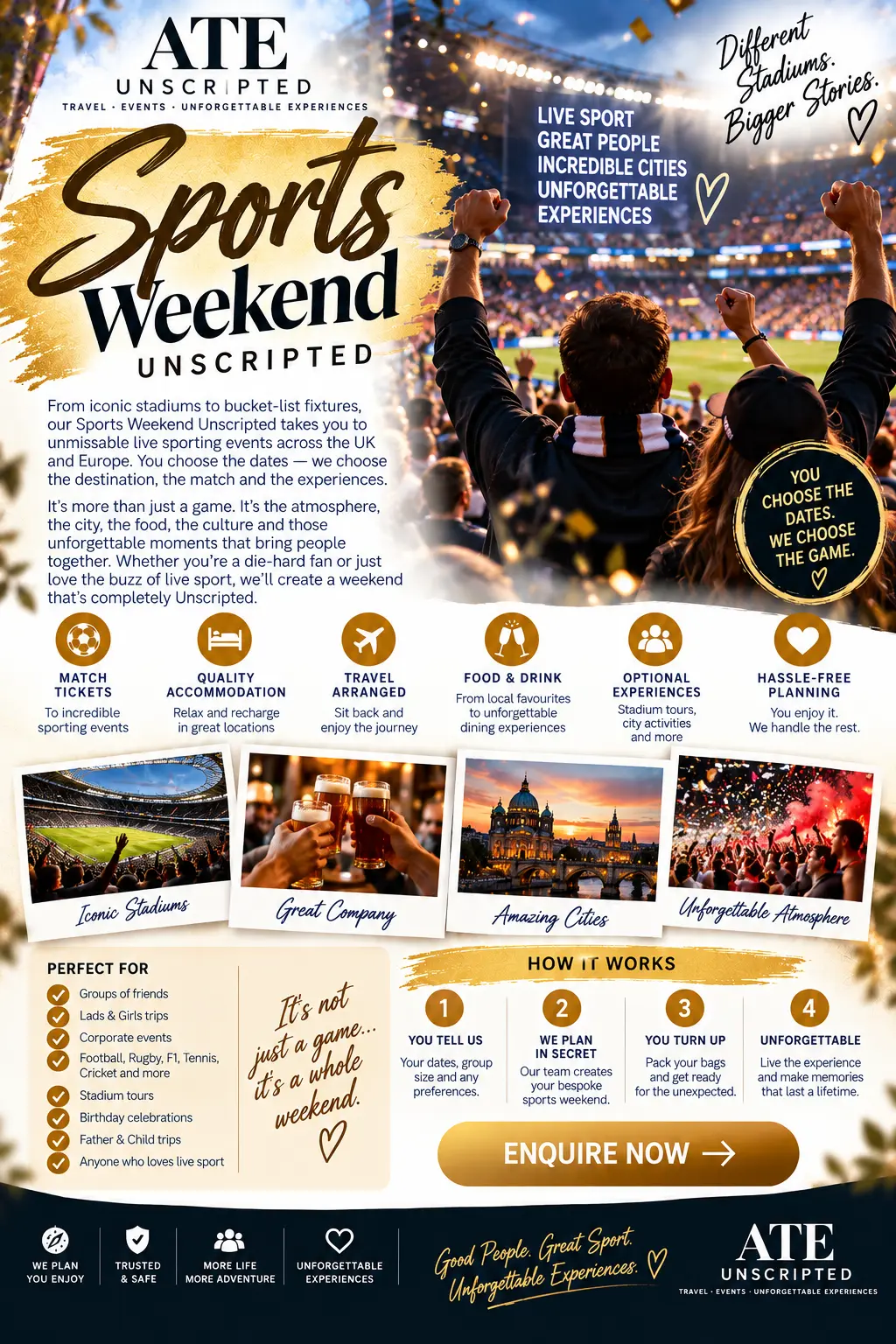 Sports Weekend — ATE Unscripted flyer