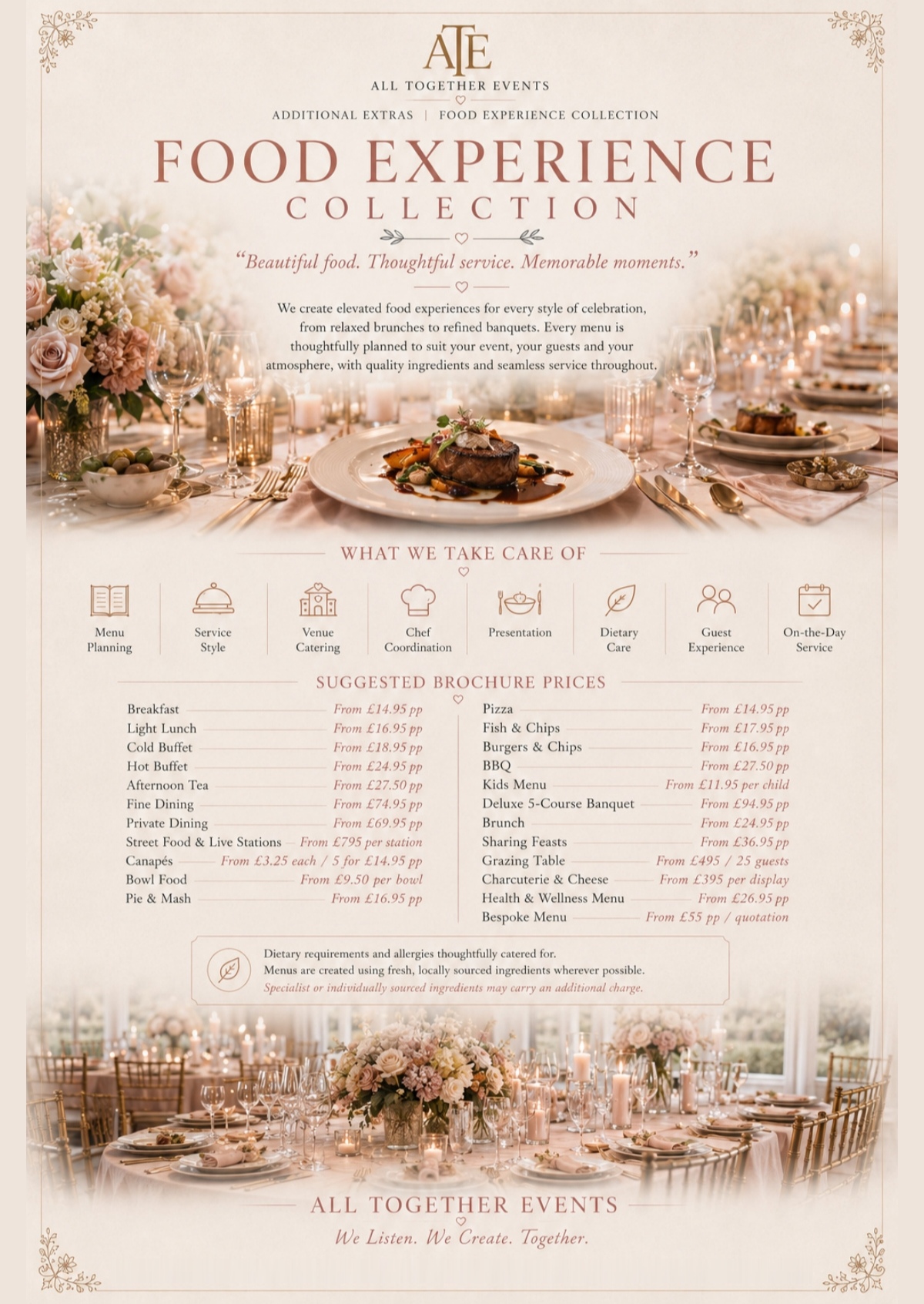 Food Experience Collection — All Together Events additional extras