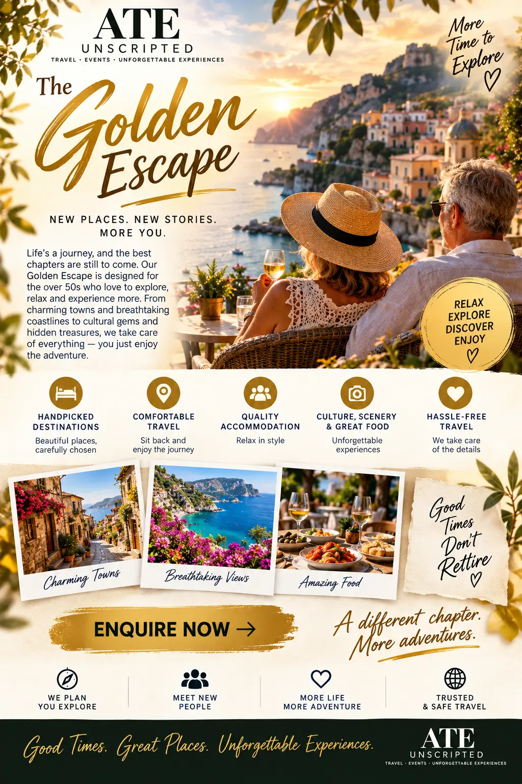 The Golden Escape — ATE Unscripted flyer