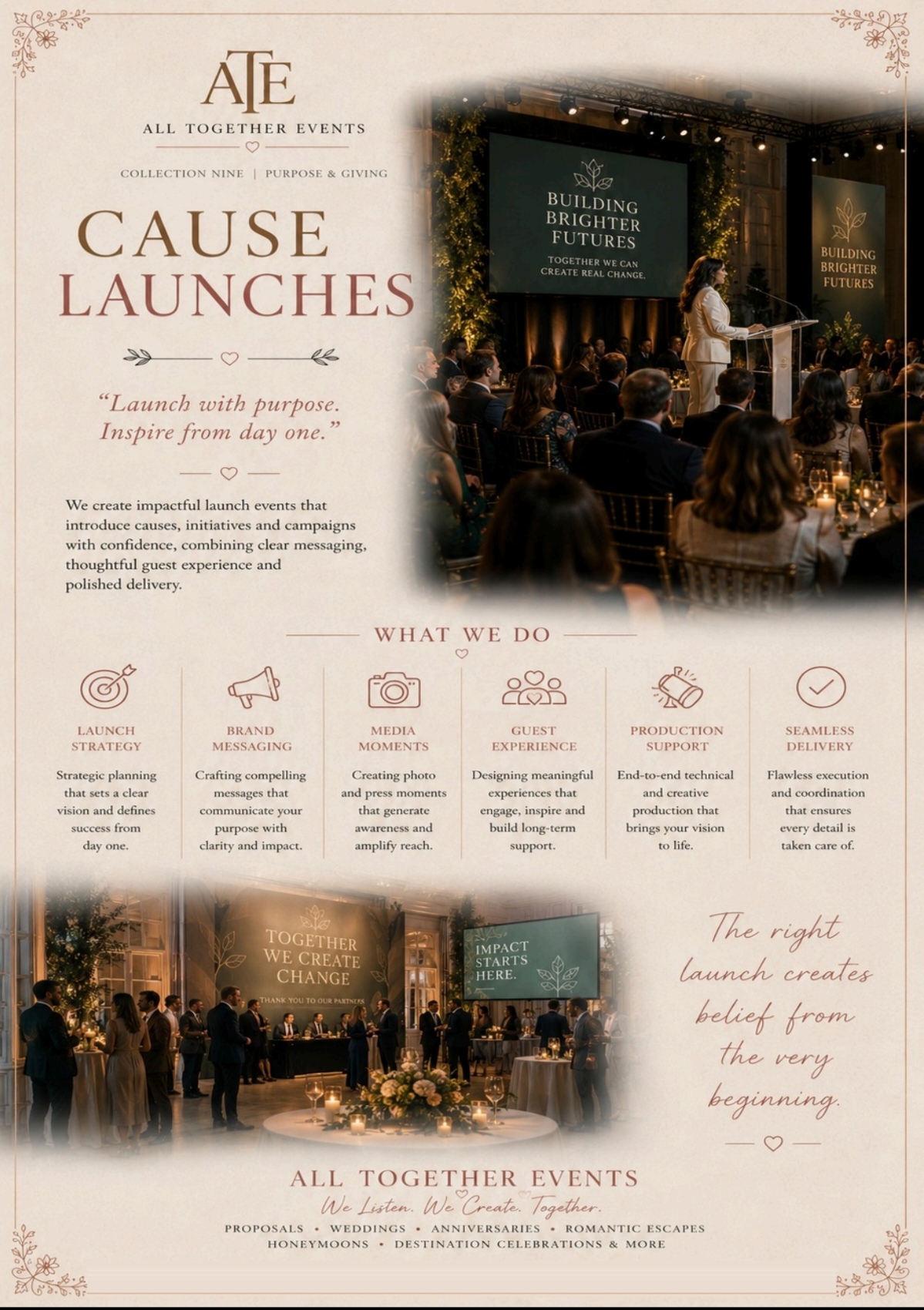 Cause Launches — All Together Events flyer