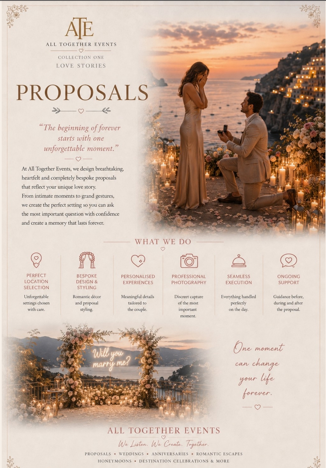 Proposals — All Together Events flyer