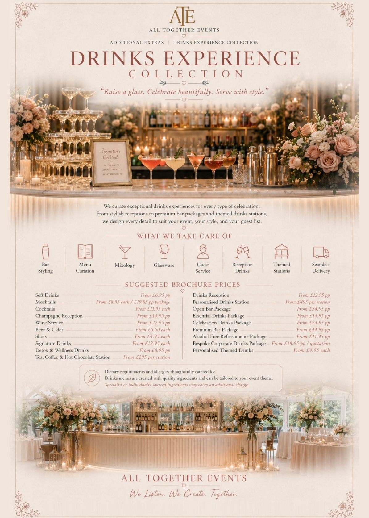 Drinks Experience Collection — All Together Events additional extras