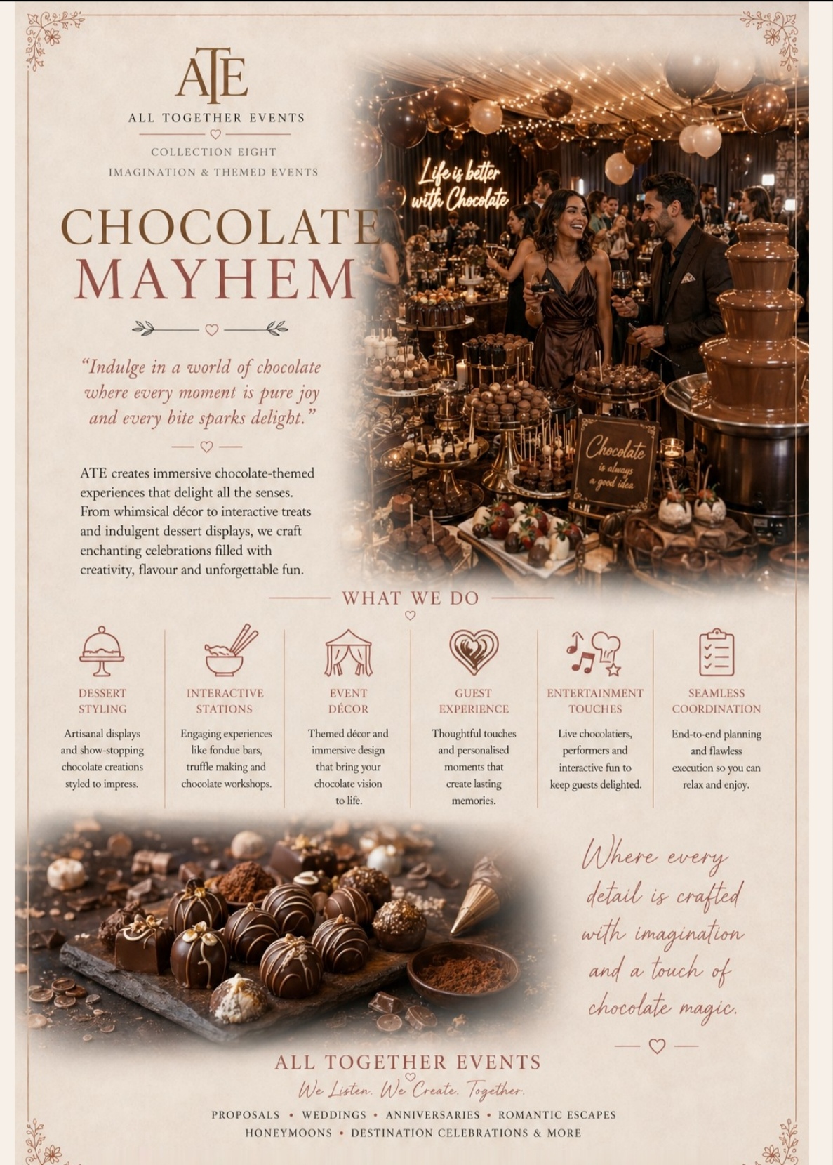 Chocolate Mayhem — All Together Events flyer