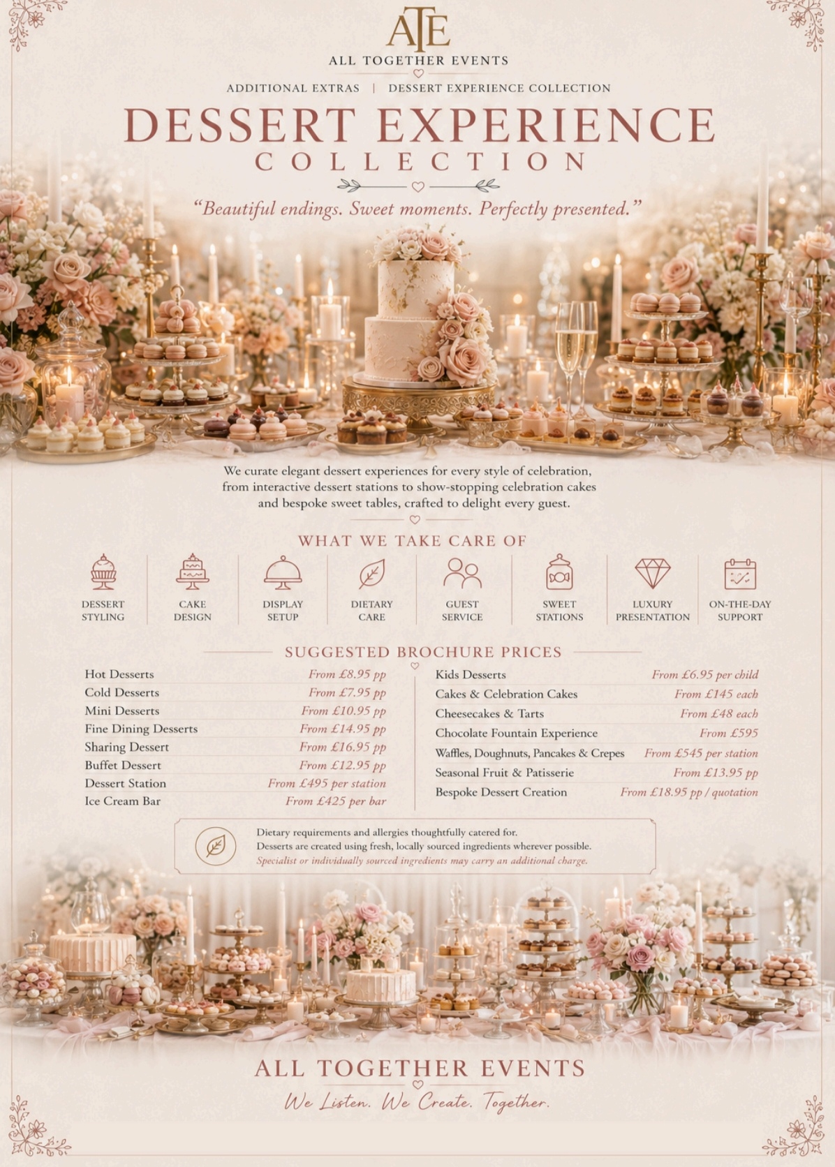 Dessert Experience Collection — All Together Events additional extras