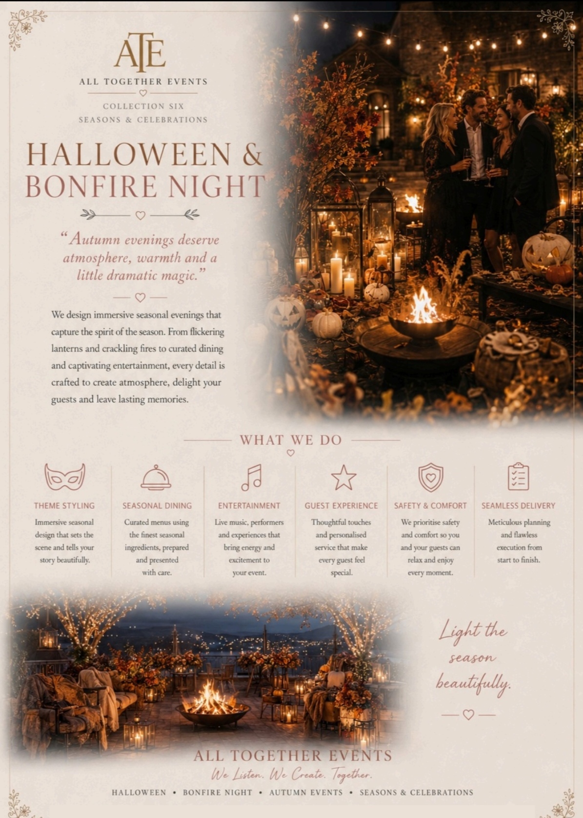 Halloween & Bonfire Night — All Together Events flyer