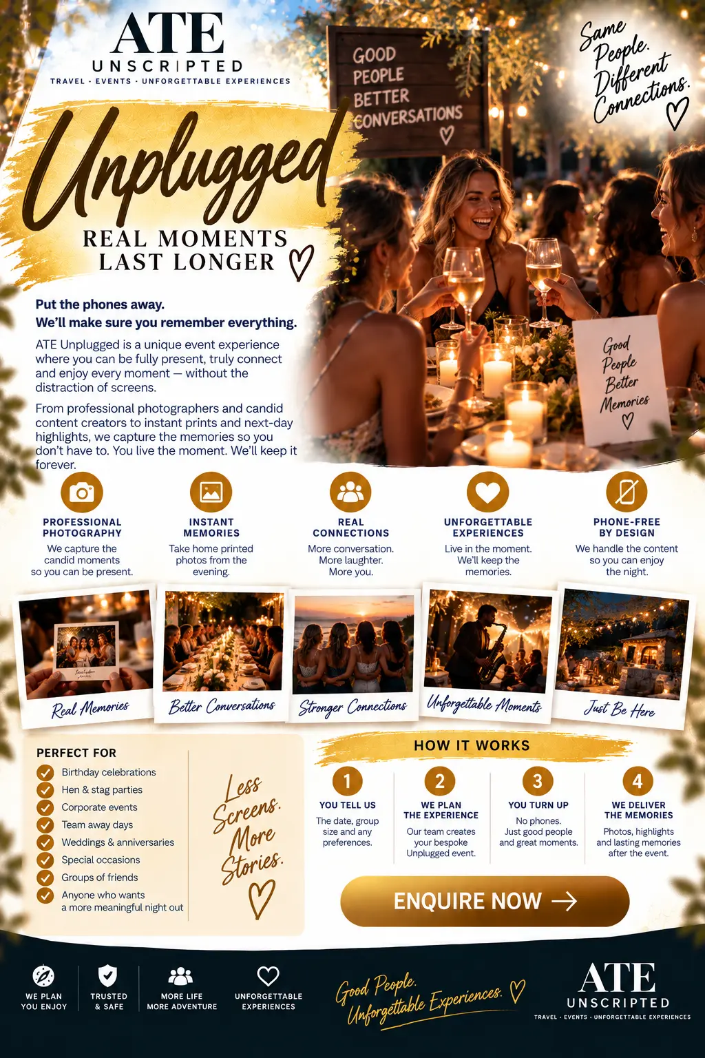 Unplugged — ATE Unscripted flyer