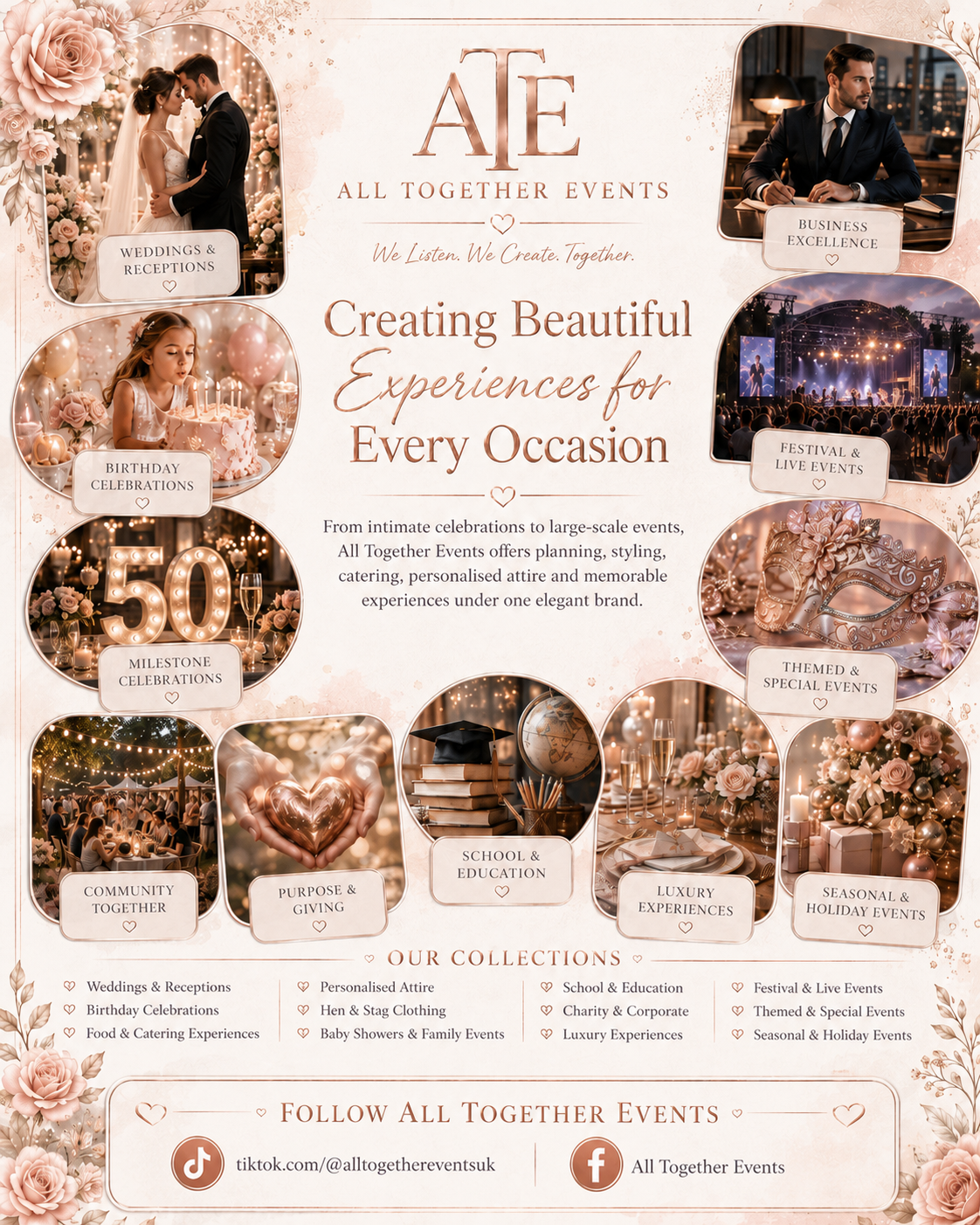 All Together Events Complete Events Collection brochure cover