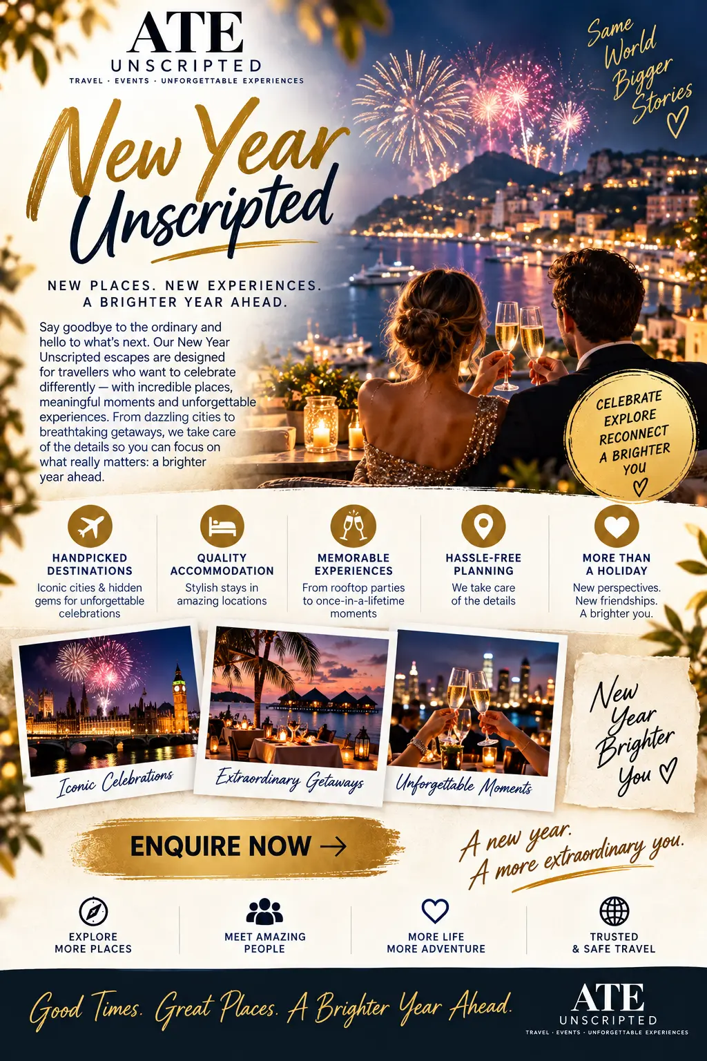New Year Unscripted — ATE Unscripted flyer