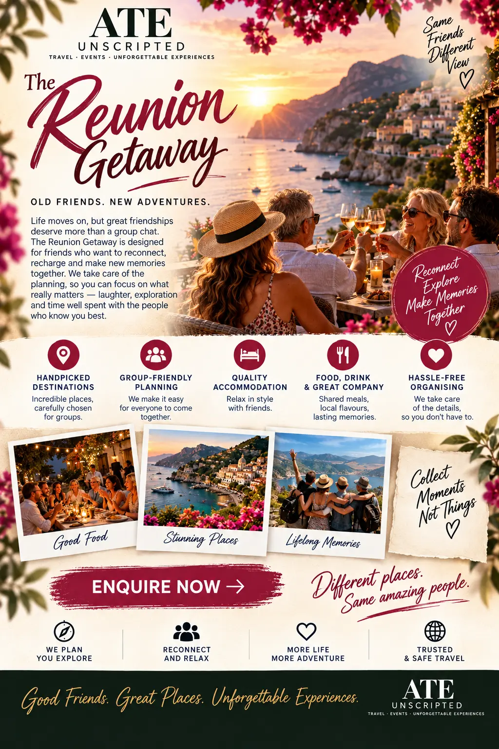 The Reunion Getaway — ATE Unscripted flyer