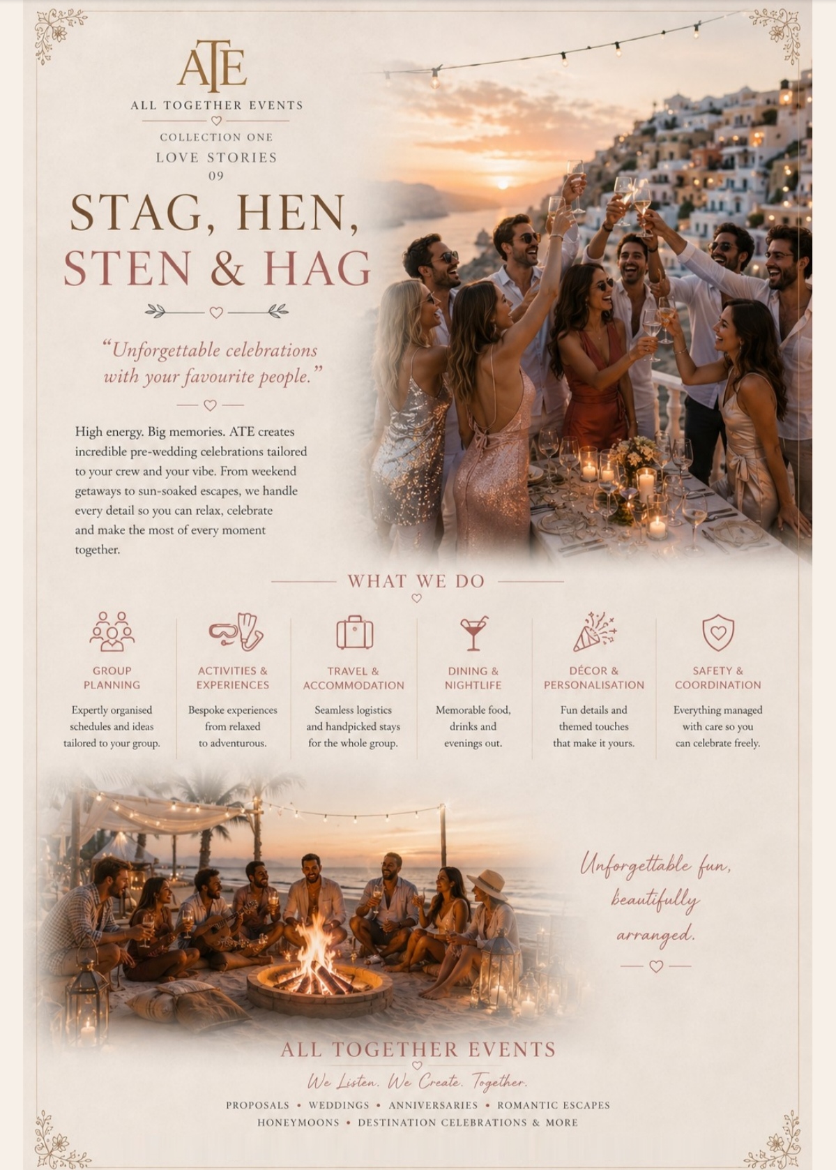 Stag, Hen, Sten & Hag — All Together Events flyer